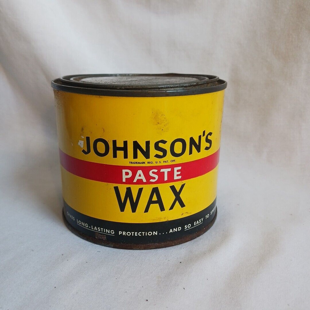 SC Johnson Paste Wax 16 oz Tin Can 1950s
